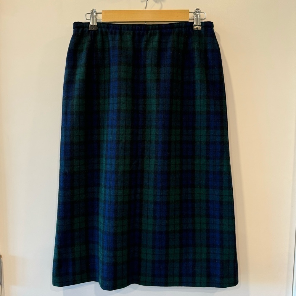 Pendleton Vintage Wool Plaid Pencil Skirt size 16